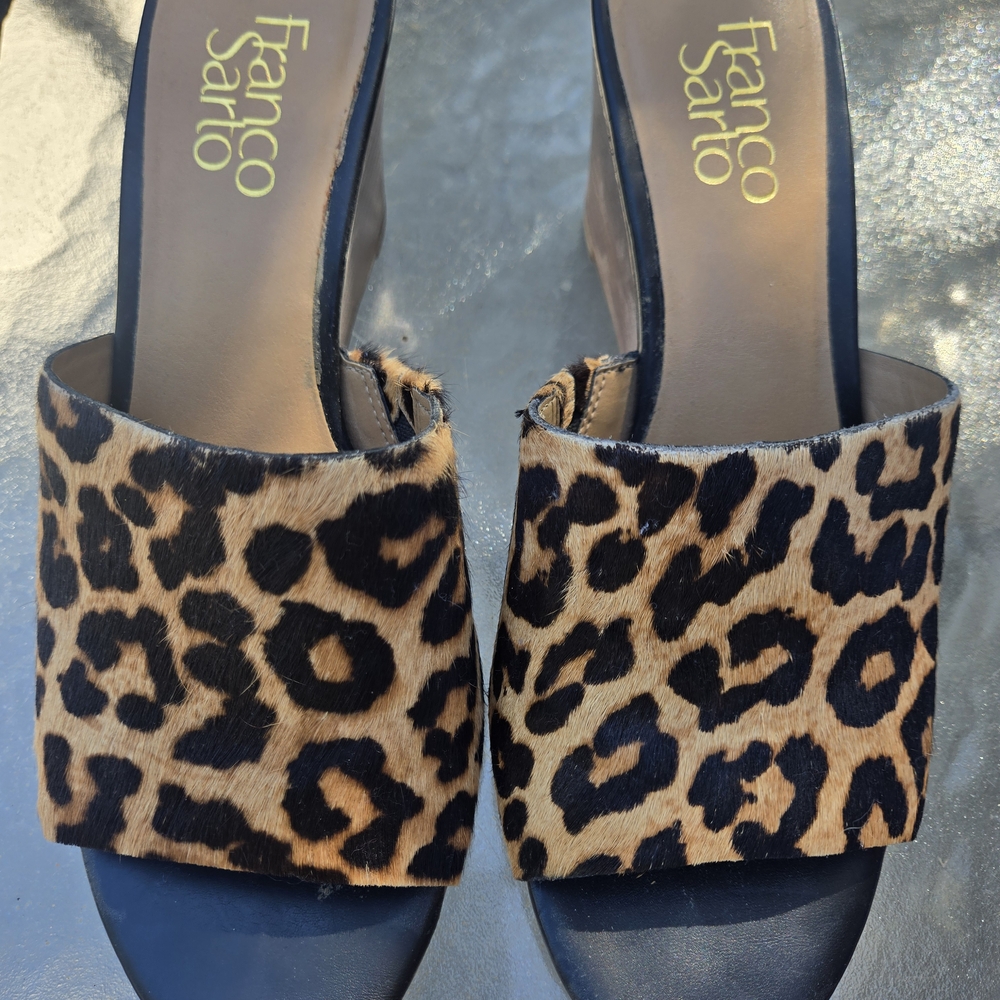 Franco Sarto Leopard Print Women's Sandals